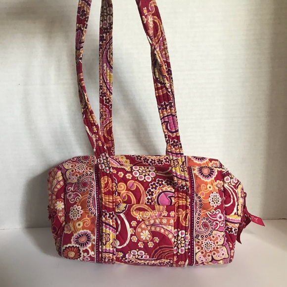 Vera Bradley Red Floral Medium Purse - Picture 2 of 5